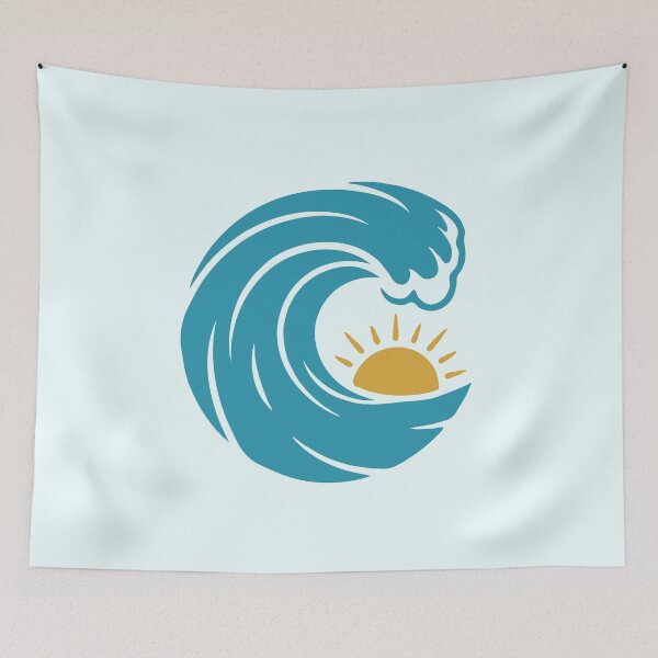 Item preview, Rising Sun Ocean Wave designed and sold by Gkinoki.