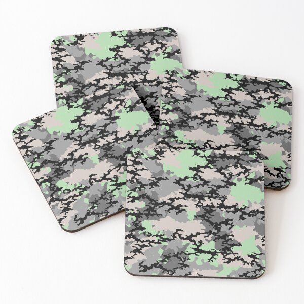 Item preview,  MINT GREEN, BLACK, GRAY, WHITE CAMO PATTERN- URBAN / WOODLAND - MULTI USE designed and sold by V3GFX.