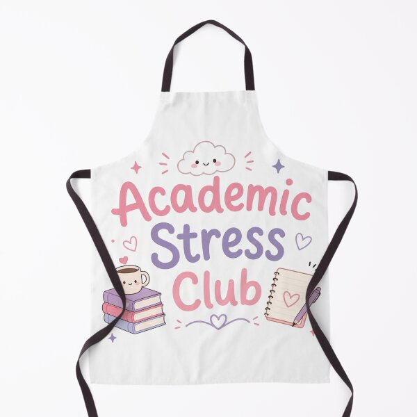 Item preview, Academic Stress Club Cute Study Aesthetic Design | Kawaii Student Life Meme designed and sold by Sanika arts .