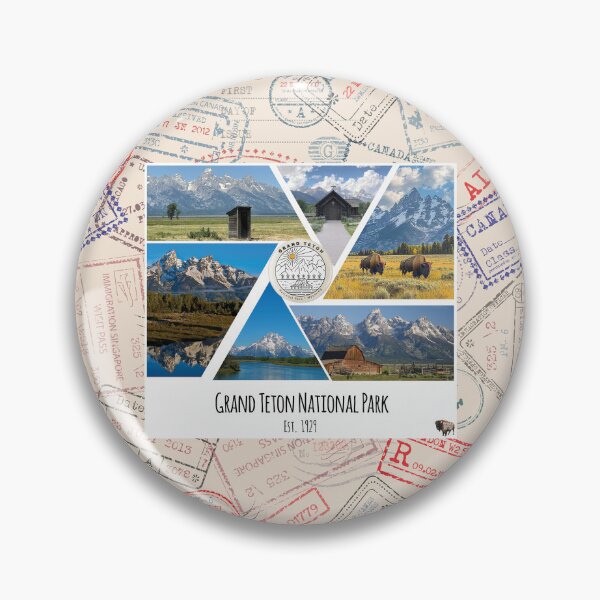 Item preview, Grand Teton National Park image collage designed and sold by SmyrnaBuffalo.