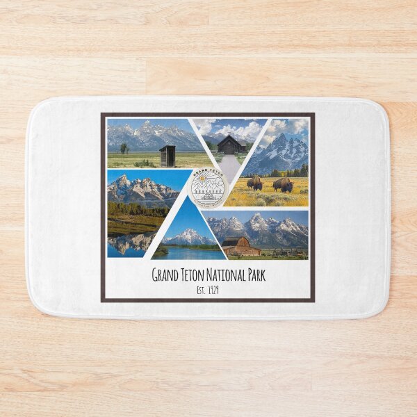 Item preview, Grand Teton National Park image collage designed and sold by SmyrnaBuffalo.