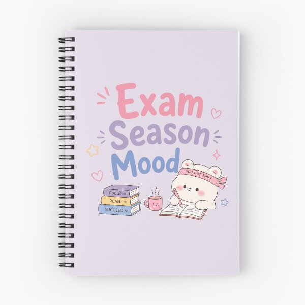 Item preview, Exam Season Mood Cute Kawaii Study Bear Sticker | Student Life Aesthetic Exam Stress Design designed and sold by Sanika arts .