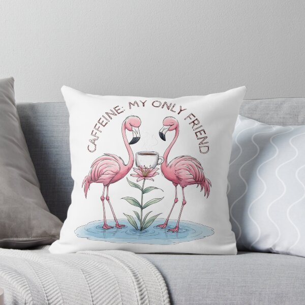 Item preview, Caffeine My Only Friend Cute Flamingo Coffee Art designed and sold by dcohea.