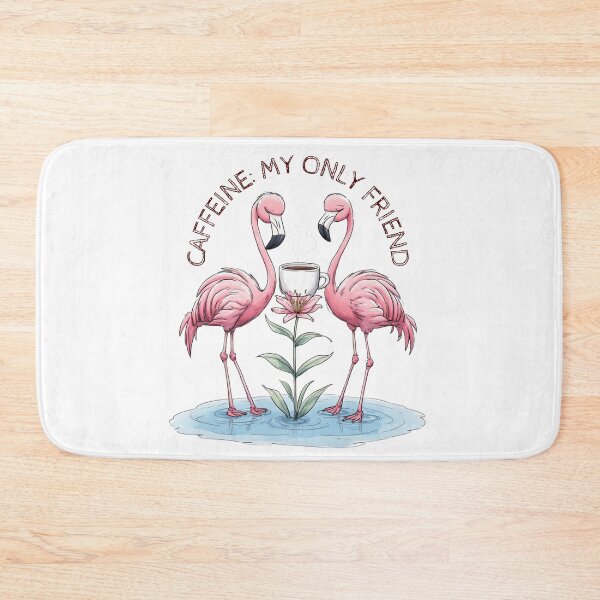 Item preview, Caffeine My Only Friend Cute Flamingo Coffee Art designed and sold by dcohea.