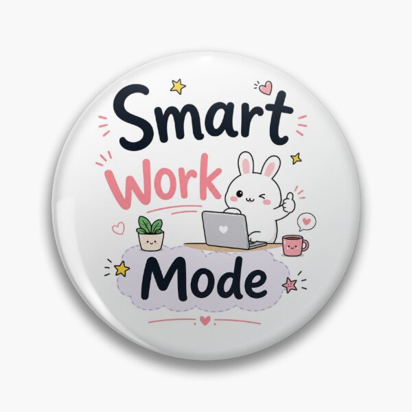 Item preview, Smart Work Mode Cute Kawaii Study Bunny Sticker | Productivity Student Aesthetic Design designed and sold by Sanika arts .