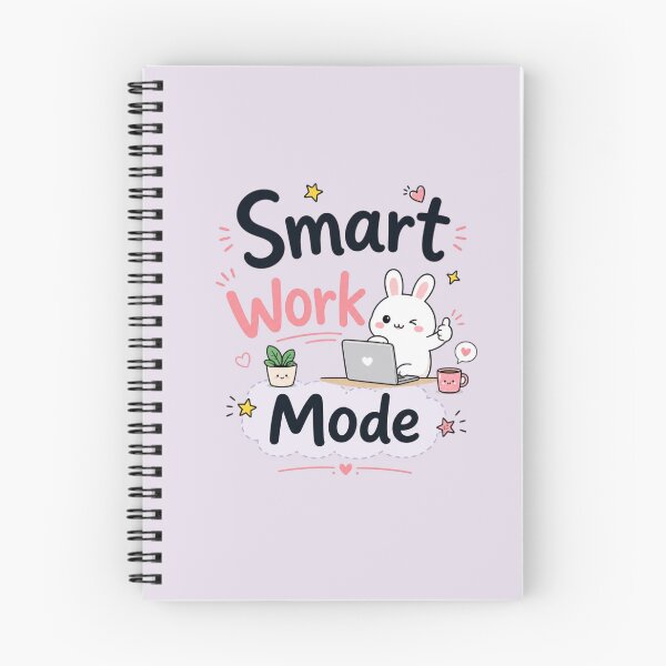Item preview, Smart Work Mode Cute Kawaii Study Bunny Sticker | Productivity Student Aesthetic Design designed and sold by Sanika arts .