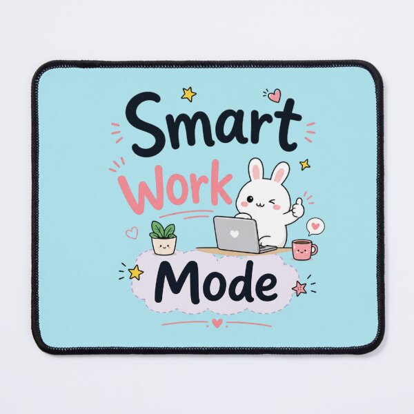 Item preview, Smart Work Mode Cute Kawaii Study Bunny Sticker | Productivity Student Aesthetic Design designed and sold by Sanika arts .