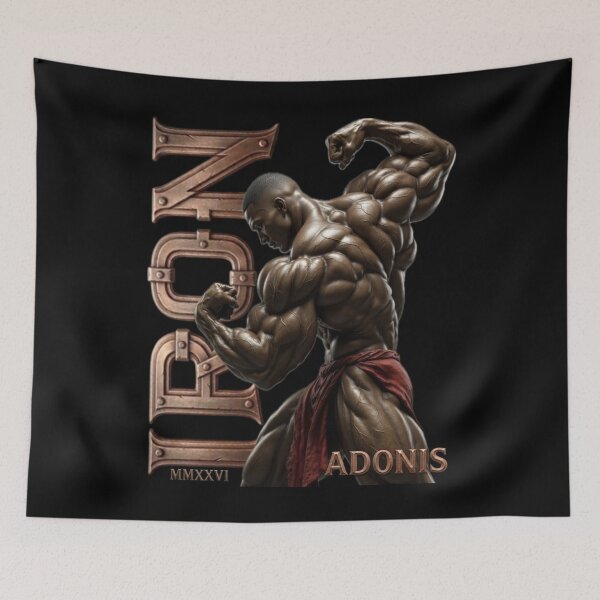 Item preview, Twisted IRON ADONIS Bodybuilder Gym Motivation Graphic designed and sold by AdrainChilders.