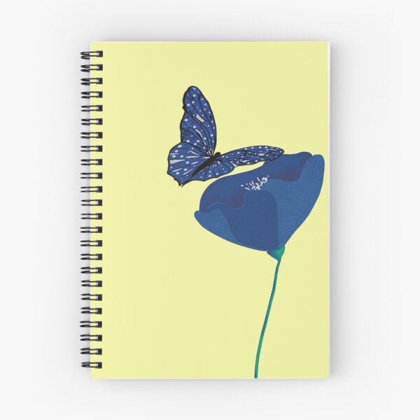 Item preview, Blue flower and butterfly  designed and sold by MirelaBadea.