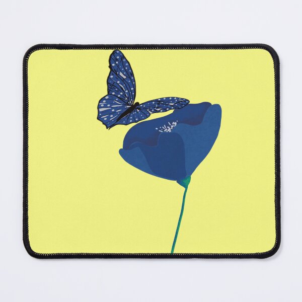 Item preview, Blue flower and butterfly designed and sold by MirelaBadea.