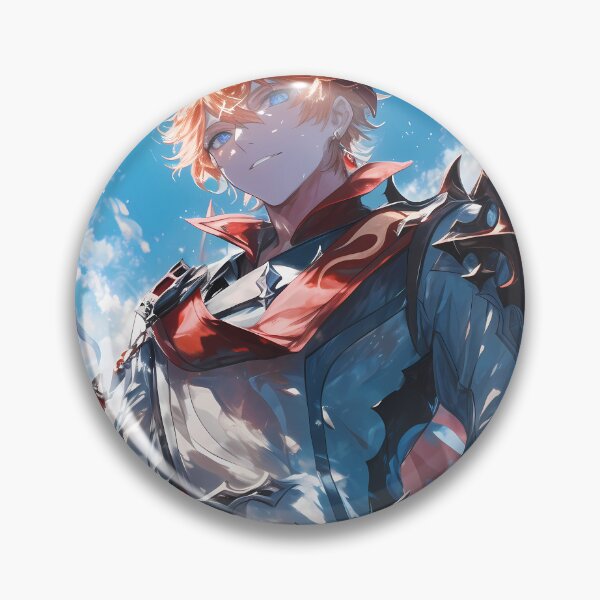 Item preview, Tartaglia Childe Genshin Impact Confident Hero With Red Scarf designed and sold by Spraykart.
