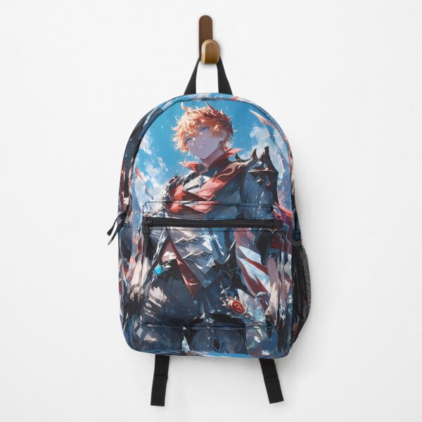 Item preview, Tartaglia Childe Genshin Impact Confident Hero With Red Scarf designed and sold by Spraykart.