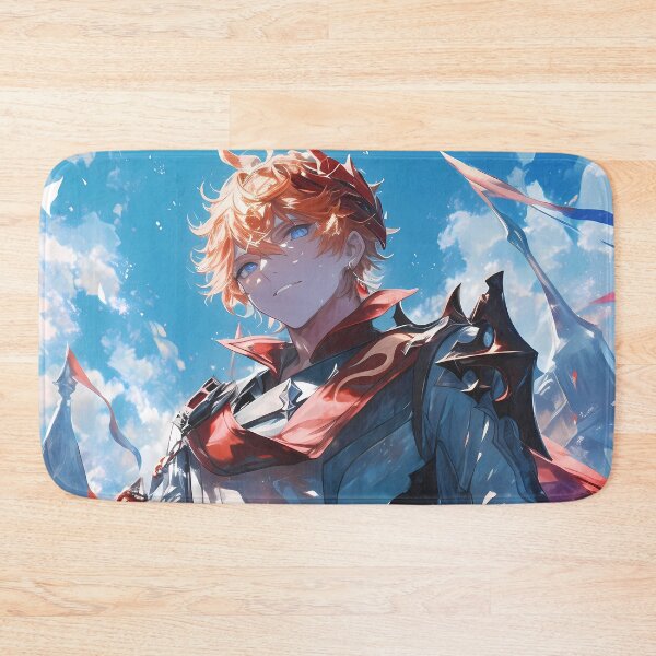 Item preview, Tartaglia Childe Genshin Impact Confident Hero With Red Scarf designed and sold by Spraykart.