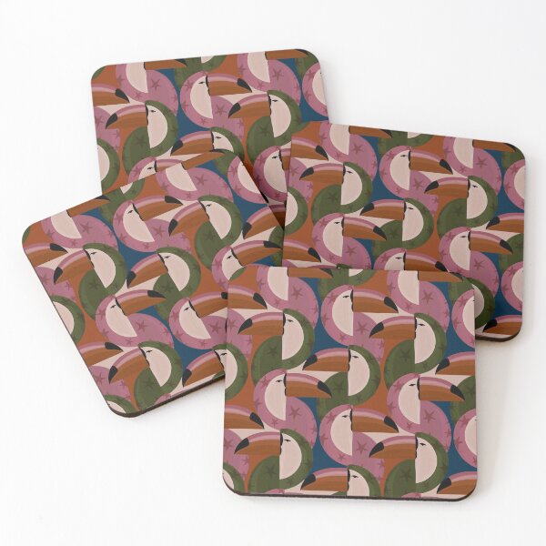 Item preview, Retro Tropical Toucans designed and sold by prikanashiro.