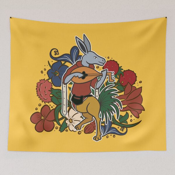 Item preview, Weird Medieval Donkey playing the lute illustration designed and sold by MariOyama.