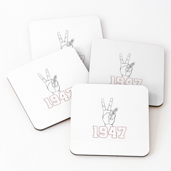 Item preview, 1947 Peace Free Palestine | V Hand Peace Symbol | Stop Genocide designed and sold by Amazing Arts Designs.