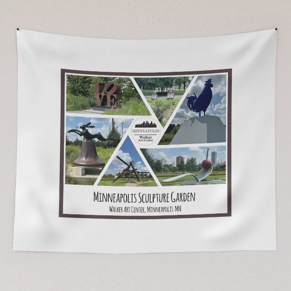Item preview, Minneapolis Sculpture Garden at the Walker Center collage of images designed and sold by SmyrnaBuffalo.
