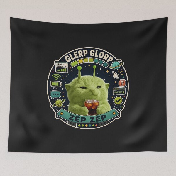 Item preview, Zeep Glorp - Alien Cat designed and sold by olosra.