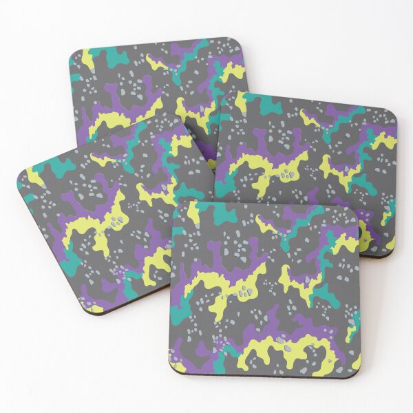 Item preview, PURPLE GREEN YELLOW GRAY MULTI-BRIGHT COLORS URBAN CAMO- MULTI USE designed and sold by V3GFX.
