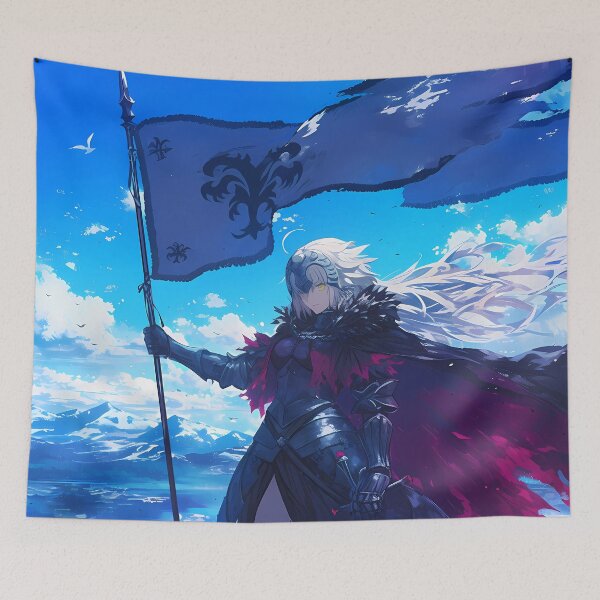 Item preview, Jeanne D Arc Alter Fate Grand Order Windy Sky Banner Resolve designed and sold by 108Recordings.