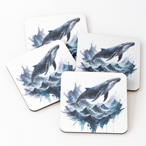Item preview, Whale Breaching Mountains Surreal Nature Art T-Shirt designed and sold by charliedelong.