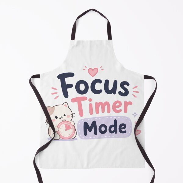 Item preview, Focus Timer Mode Cute Study Aesthetic Design | Kawaii Productivity Student Illustration designed and sold by Sanika arts .