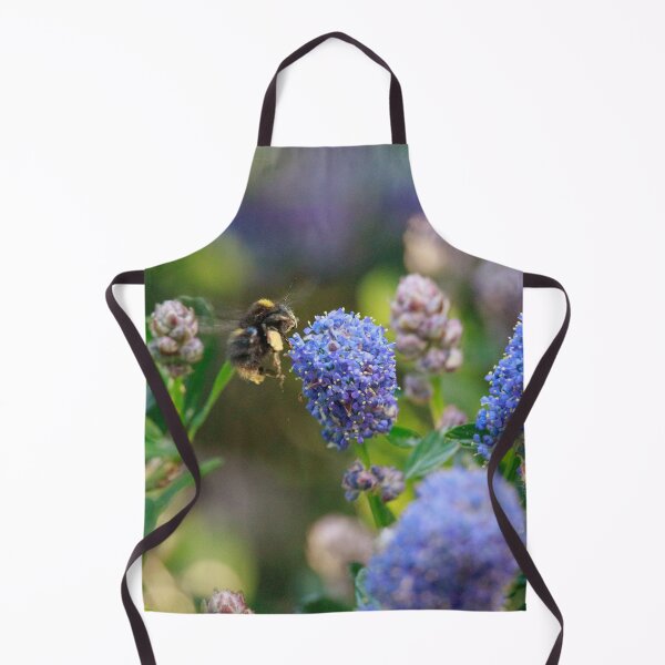 Item preview, Bumblebee in Flight Approaching Ceanothus Flower designed and sold by Feathers-Fur.