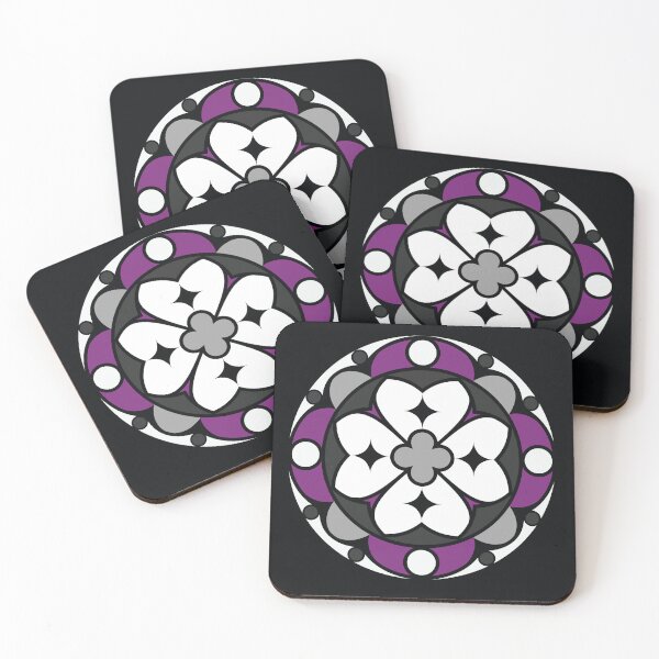 Item preview, Asexual Stained Glass designed and sold by Vicryptic.