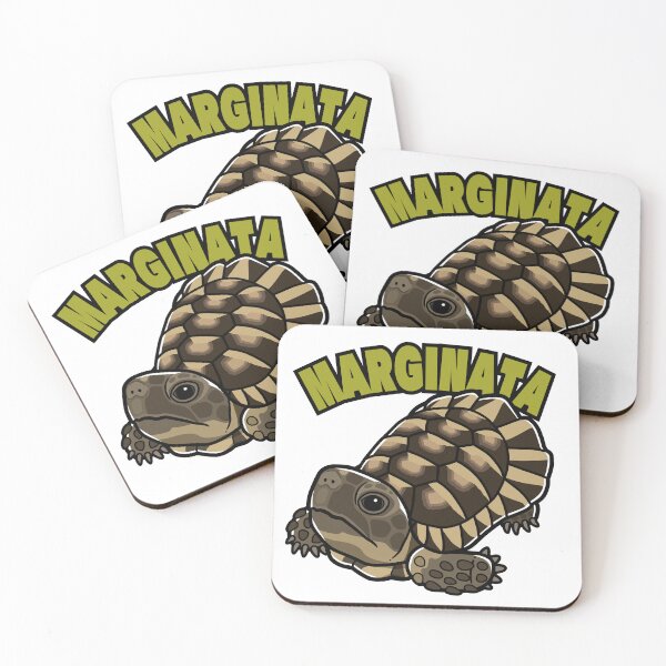 Item preview, Marginated Tortoise Japanese Pop Art designed and sold by Rie-TortoTurtle.