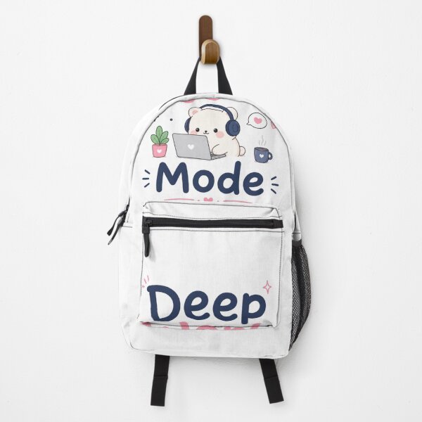 Item preview, Deep Work Mode Cute Bear Study Aesthetic Sticker | Kawaii Productivity Laptop Design designed and sold by Sanika arts .