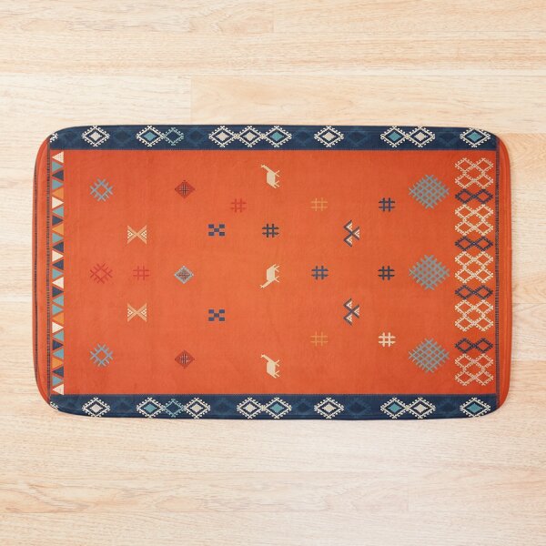 Item preview, Vibrant Moroccan Orange Tribal Surface Pattern designed and sold by arteresting-art.