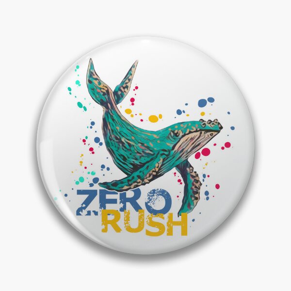 Item preview, Zero Rush Whale Art - Colorful Watercolor Ocean Illustration designed and sold by ArtdeGwo.