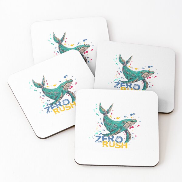 Item preview, Zero Rush Whale Art - Colorful Watercolor Ocean Illustration designed and sold by ArtdeGwo.