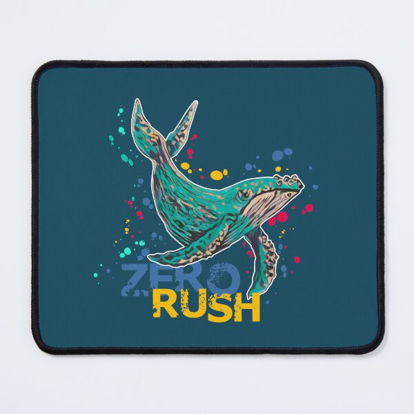 Item preview, Zero Rush Whale Art - Colorful Watercolor Ocean Illustration designed and sold by ArtdeGwo.