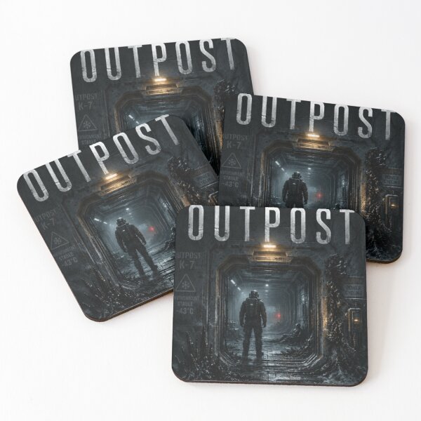 Item preview, The Silent Outpost Book Cover | Sci-Fi Horror Novella Poster and Dark Space Fiction Art designed and sold by Element Horizon Studio.