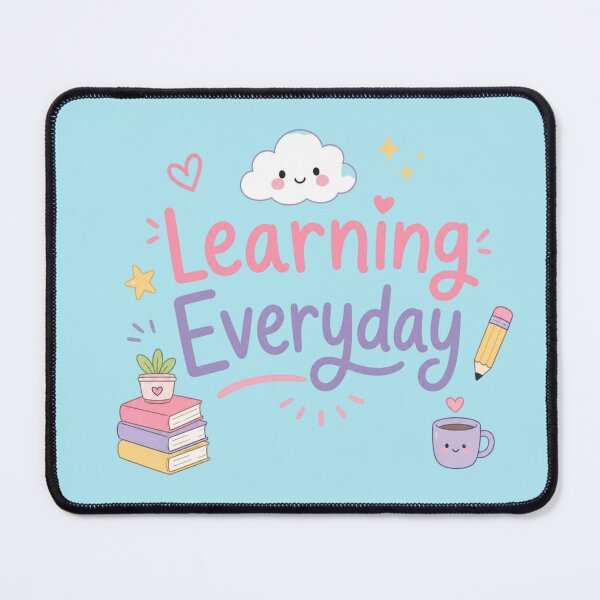 Item preview, Learning Everyday Cute Kawaii Study Quote Design | Pastel Student Aesthetic Sticker designed and sold by Sanika arts .