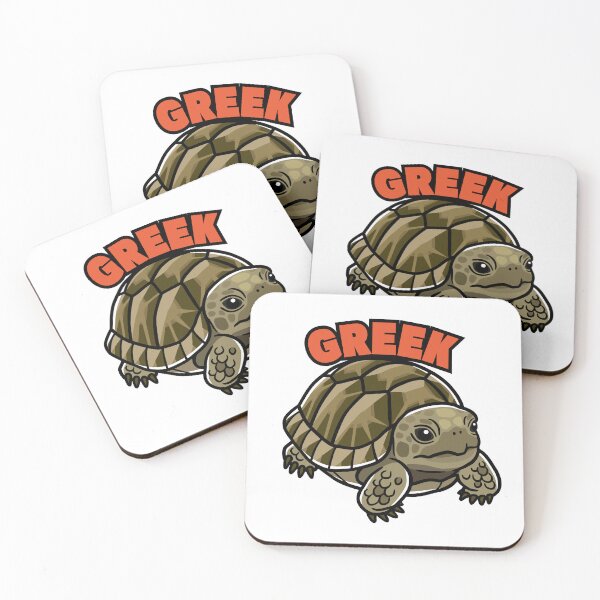 Item preview, Greek Tortoise Japanese Pop Art designed and sold by Rie-TortoTurtle.