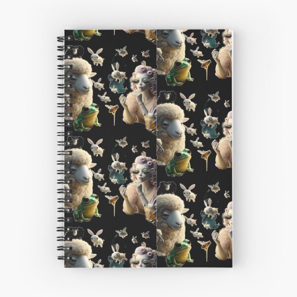 Item preview, Whimsical Rococo Lady with Flying Bunnies and Green Frog designed and sold by LujziWorld.