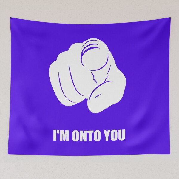 Item preview, I'm Onto You - Pointing Finger, Playfully Fun designed and sold by 2BrokeYoopers.
