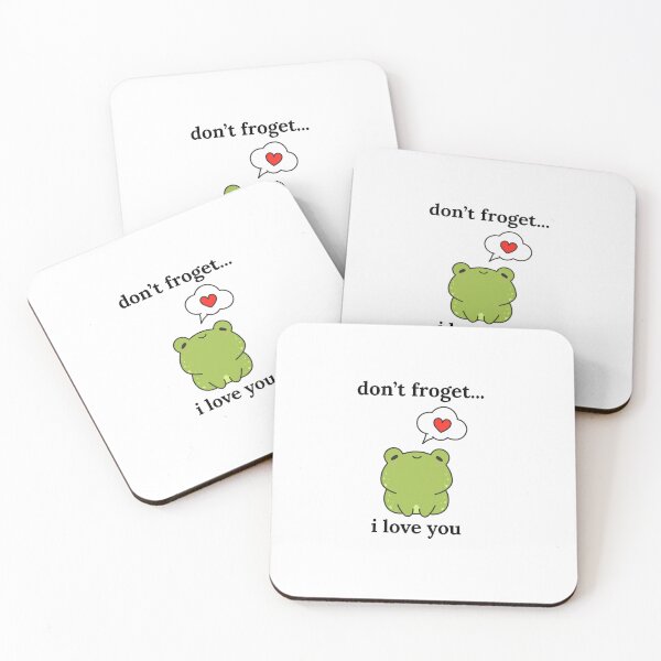 Item preview, Frog Don't Froget I Love You Cute Frog Pun designed and sold by gabbycore.