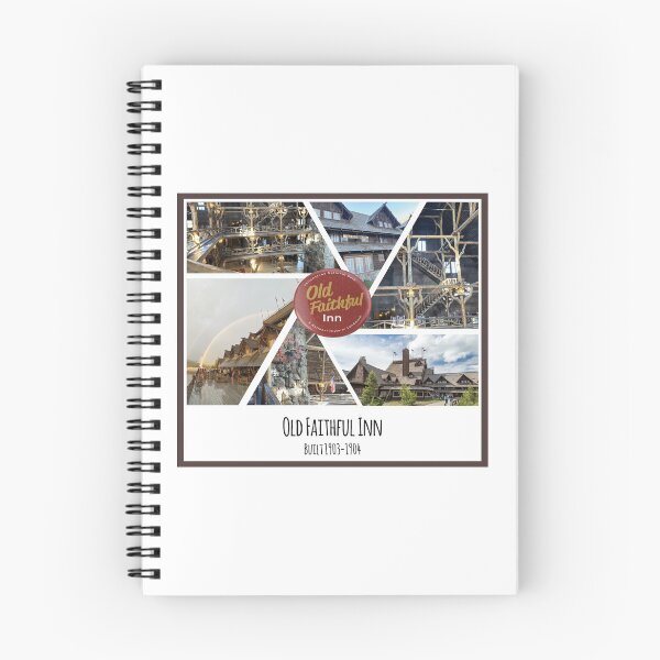 Item preview, Old Faithful Inn at Yellowstone National Park image collage designed and sold by SmyrnaBuffalo.