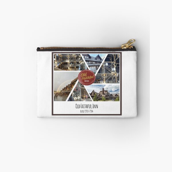 Item preview, Old Faithful Inn at Yellowstone National Park image collage designed and sold by SmyrnaBuffalo.