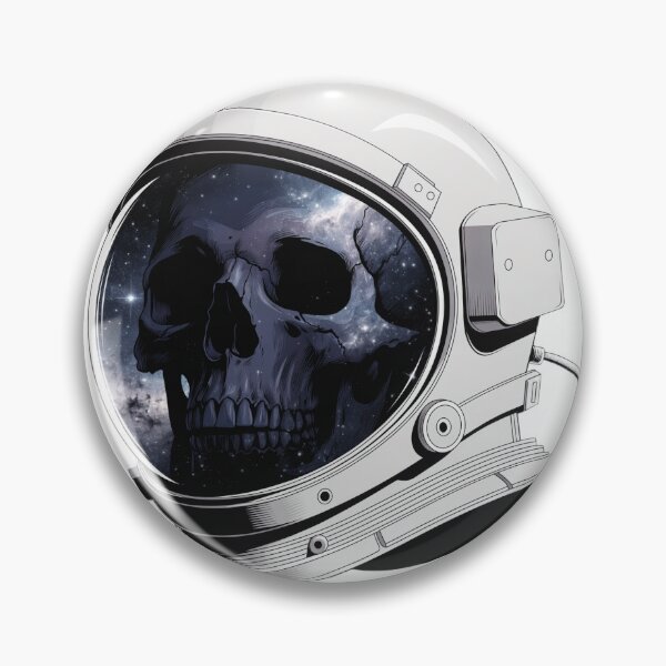 Item preview, Astronaut Skull Visor T-Shirt - Space Gothic Dark Art Design designed and sold by charliedelong.