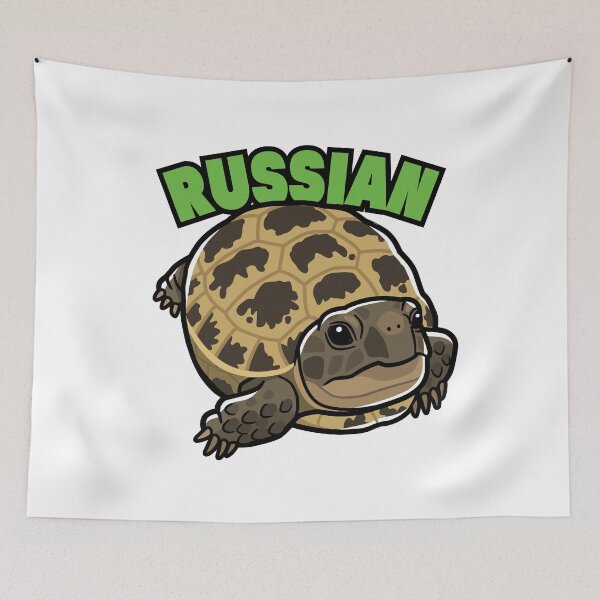 Item preview, Russian Tortoise Japanese Pop Art designed and sold by Rie-TortoTurtle.