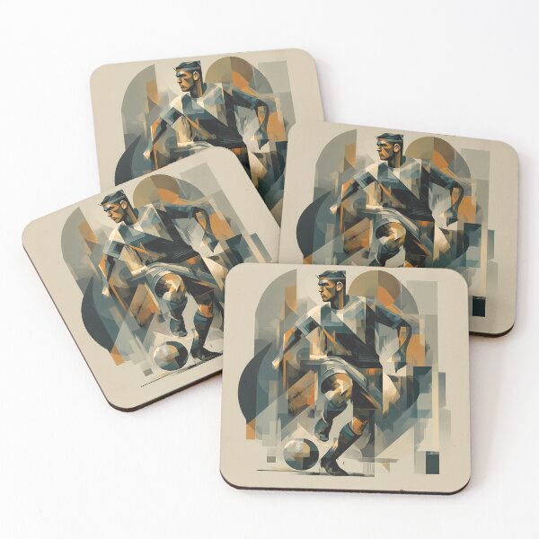 Item preview, Footballer in Cubist Style designed and sold by AmoebaPress.