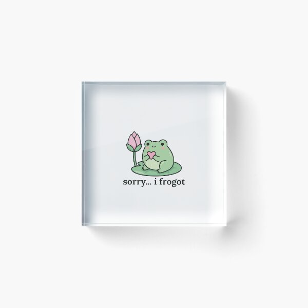 Item preview, Sorry I Frogot Kawaii Cute designed and sold by gabbycore.