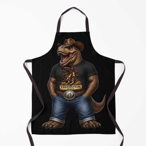 Item preview, Vintage Western Cowboy T-Rex Design designed and sold by FREENATION2026.