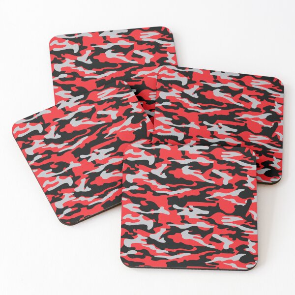Item preview, RED, GRAY, BLACK,BRIGHT COLORS URBAN CAMO- MULTI USE designed and sold by V3GFX.