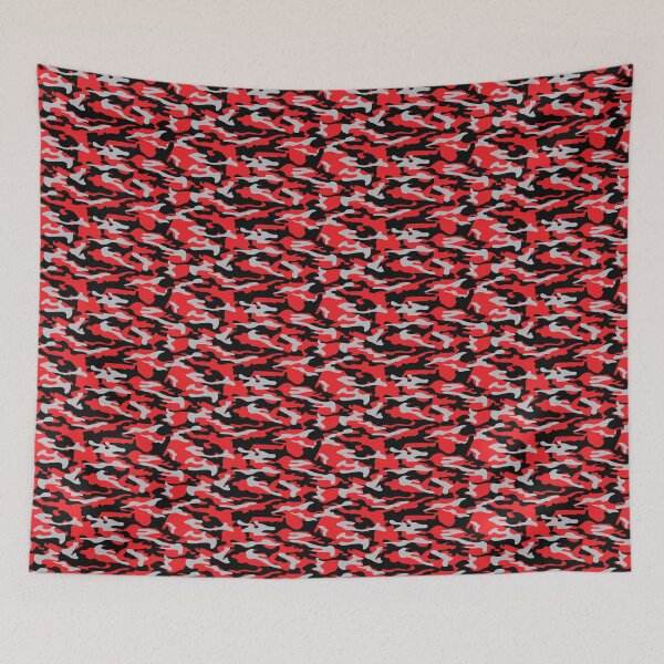 Item preview, RED, GRAY, BLACK,BRIGHT COLORS URBAN CAMO- MULTI USE designed and sold by V3GFX.