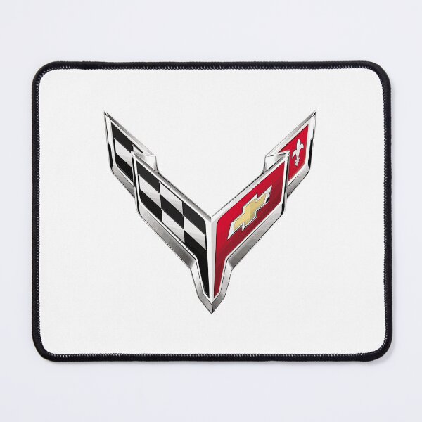 Item preview, Chevrolet Corvette Crossed Flags Emblem Luxury Sports Car Logo designed and sold by urchovugustima.